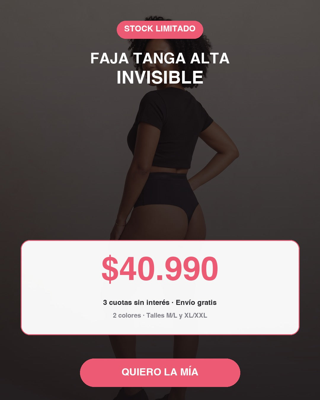 Faja Tanga Alta Invisible — comprala ahora