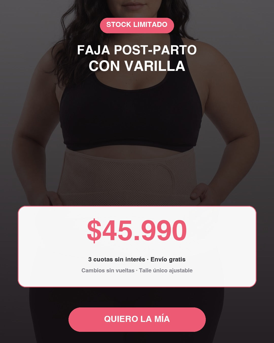 Faja Post-Parto con Varilla — comprala ahora